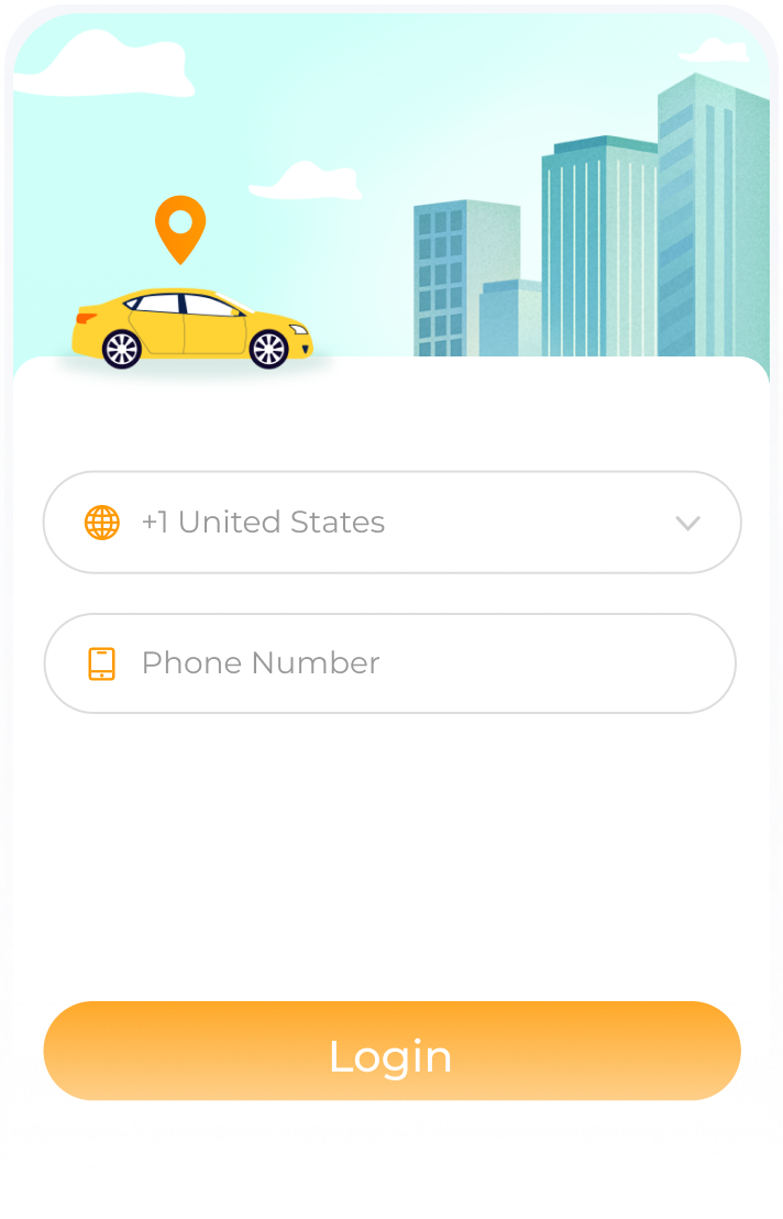 Driver using app